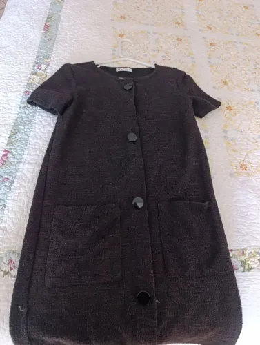 Vestido lindo Zara, preto , seminovo,n°38