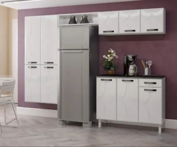 Cozinha compacta de aço rubi smart