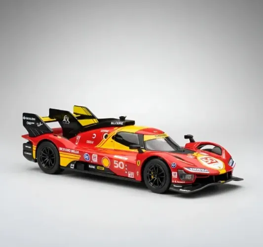 Ferrari 499p Shell Racing Legends Burago 1/41 Bluetooth Vermelho