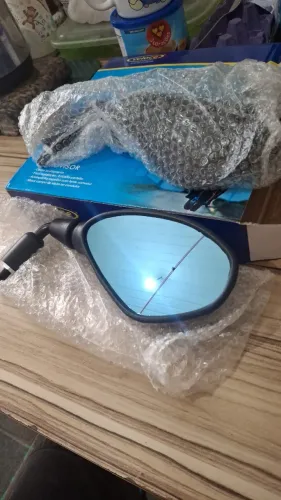 RETROVISOR HONDA CONVEXO AZUL 90GRAUS