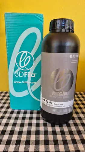 Resina semiflexivel cinza 3dfila impressão 3D 980ml