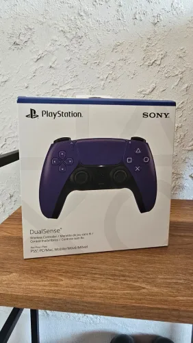 [LACRADO] Controle Sony DualSense PS5, Sem Fio, Galactic Purple, PlayStation 5 Original NF