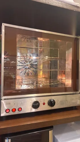 Forno Elétrico Industrial Titã Giratório Turbo FGE 3 Inox - [ 220V ou 127V ] 