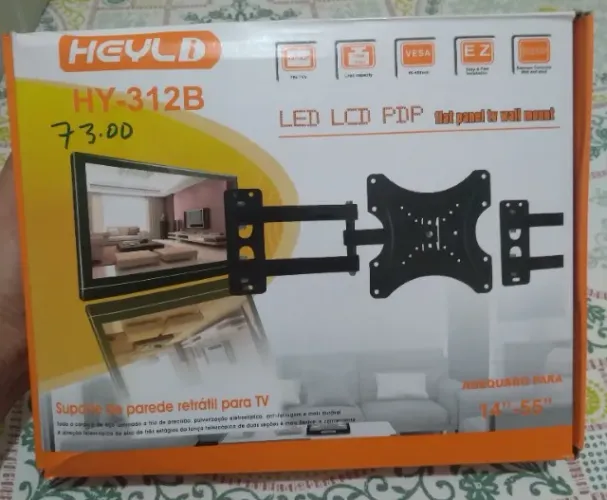 SUPORTE DE PAREDE RETRÁTIL PARA TV