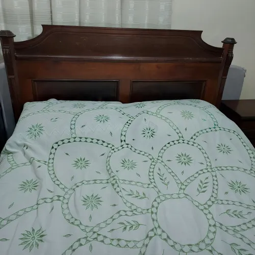 Cama de casal colonial madeira maciça 
