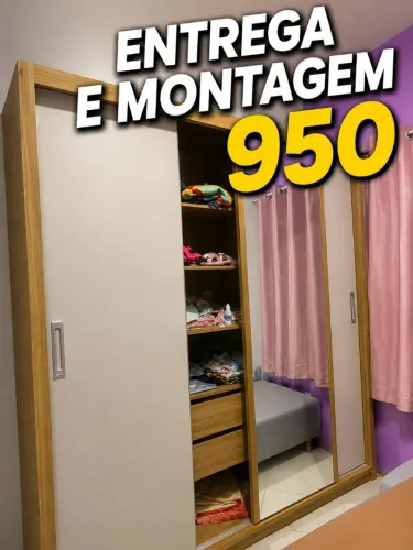 Roupeiro entregue e montado