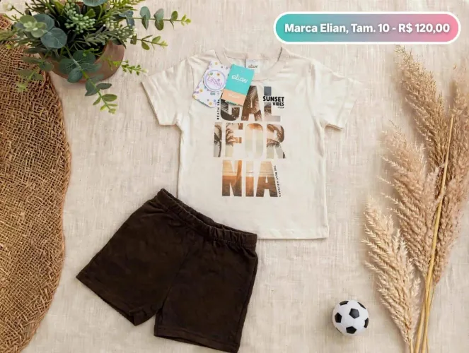 Conjunto infantil, tamanho 10