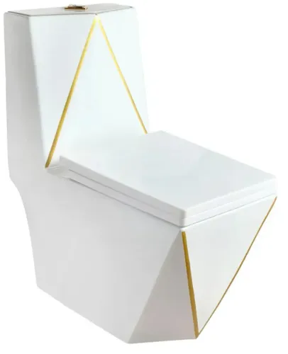 VASO SANITÁRIO DIAMANTE DOURADO