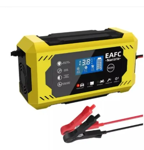 Carregador Bateria 12v 6a Inteligente Display - Moto E Auto