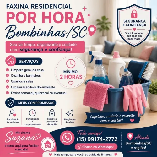 Faxina Residencial por Hora