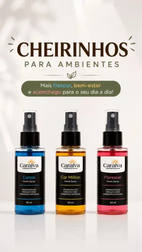 Cheirinho para Carro 60ml - Home Spray | Várias Fragrâncias
