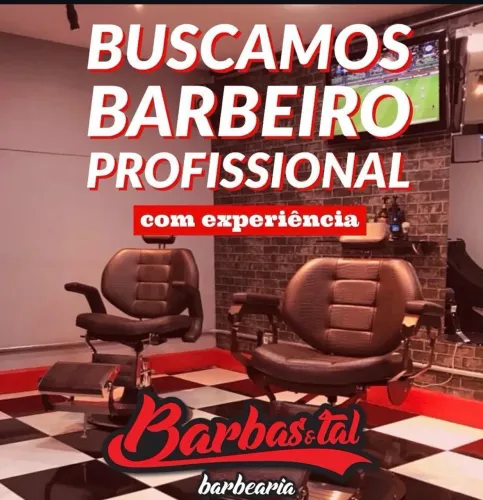 Vaga para barbeiro profissional barbearia próx ao t1