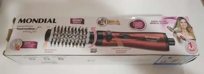 Escova Mondial rotativa Tourmaline Infinity Ion Er-03 110V
