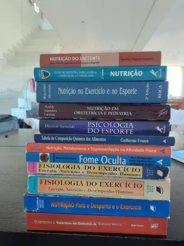 Livros para profissional de Ed.Física e Nutrição.