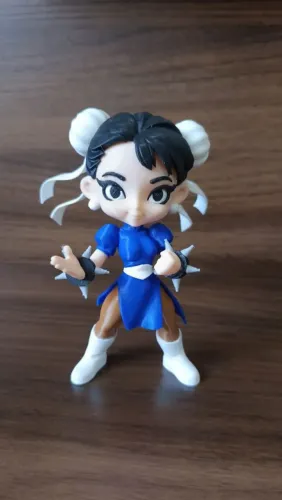 Boneca Chun-Li - Street Fighter - Impresso em 3D
