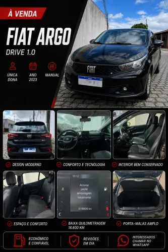 Fiat Argo Drive 1.0 6V Flex 2023