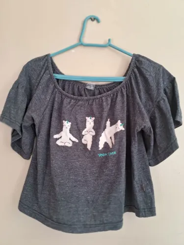 Blusa cinza yoga time