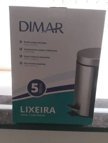 Lixeira inox 5L