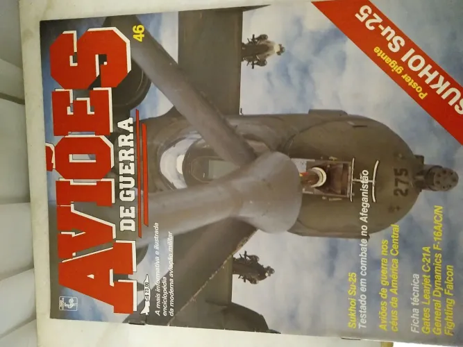 Fascículo Aviões de Guerra,n46,Sukhoi Su-25, pôster