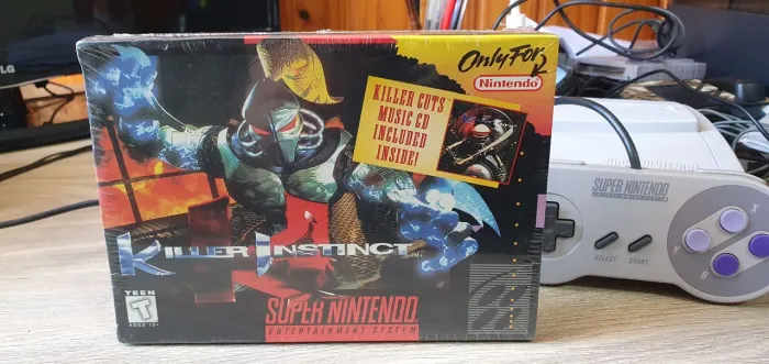 Killer instinct snes lacrada fita cartucho Super nintendo lacrado 