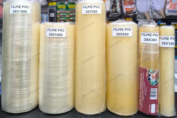 Filme PVC para uso doméstico e industrial