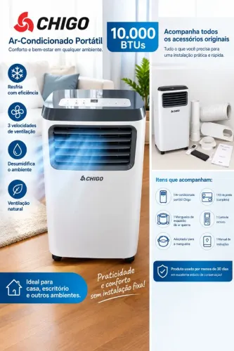 Ar Condicionado Portátil Chigo 10000 Btus