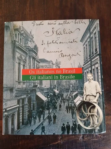 Livro" Gli italiani in Brasile",novo,capa dura