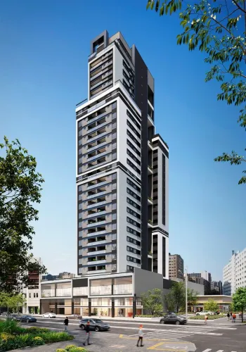 Apartamento 2 suítes com sacada à venda no Água Verde, Curitiba/PR