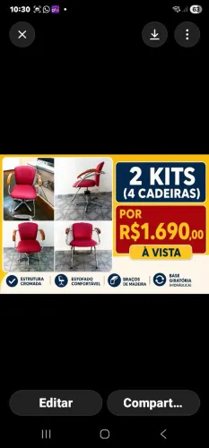 2 Kits de Cadeiras Ferrante