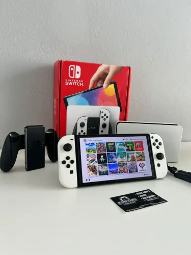 Nintendo Switch OLED DESBLOQUEADO!! (Aceito Cartão)