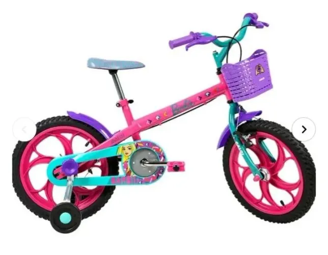 Bicicleta Caloi Barbie Aro 16<br>R$350