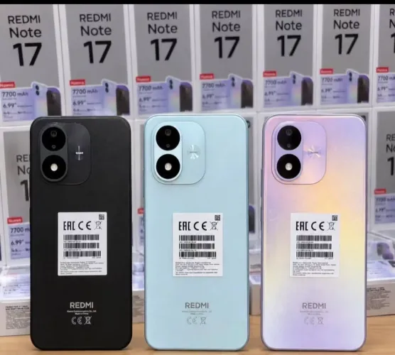 Celular Redmi Note 17 4G 256GB 8GB RAM NOVO AZUL PRETO ROXO