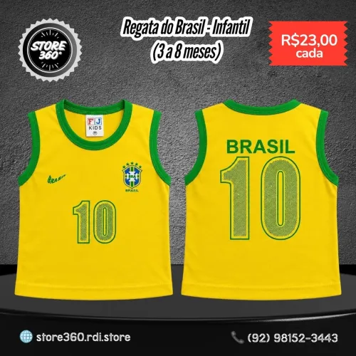 Regata do Brasil para Bebê (3 a 8 Meses)