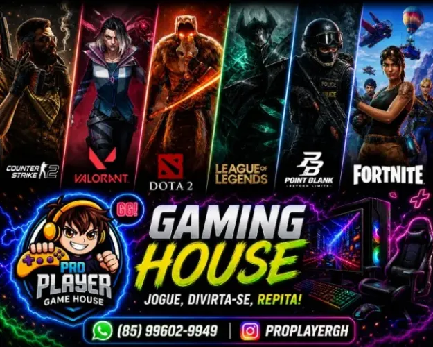 LAN HOUSE GAMER | Valorant, CSGO, Fortnite, GTA V, FIFA | R$6/h