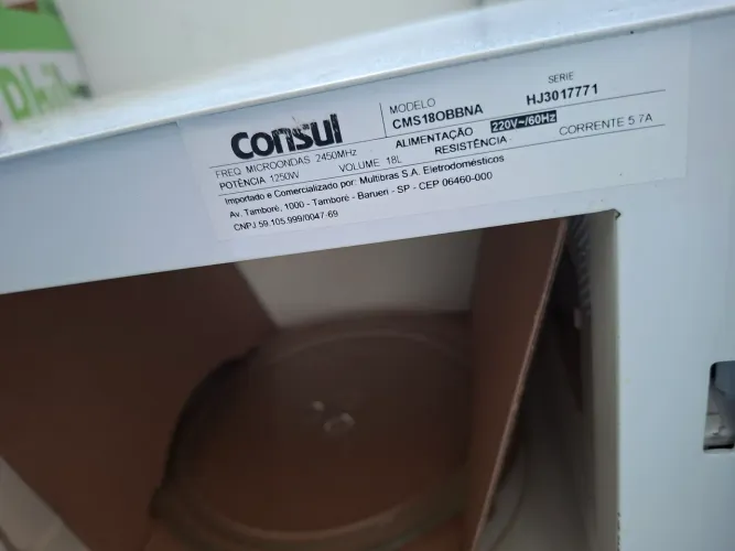 Microondas Consul 18 litros