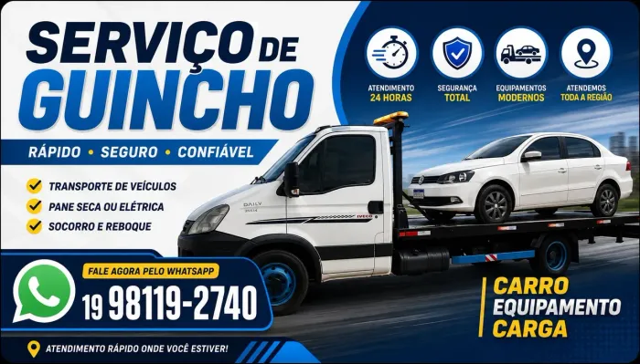 Serviço de caminhão guincho