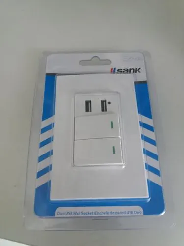 Interruptor duplo duas entradas usb novo na embalagem