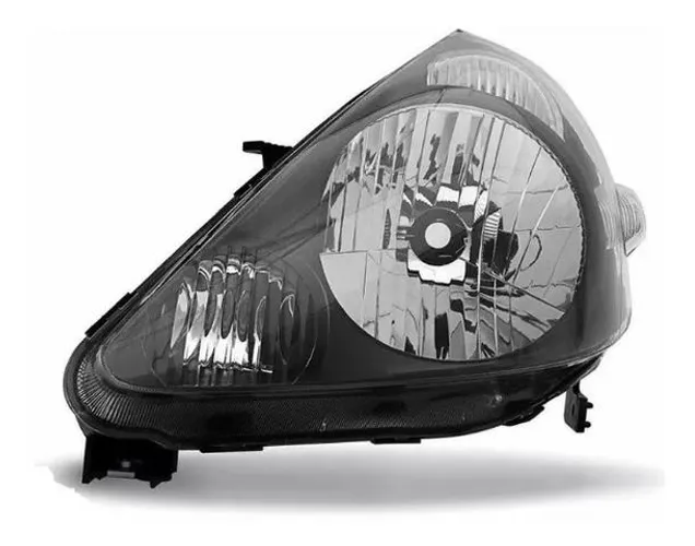 Farol Mascara Negra Honda Fit 2003 2004 a 2007 2008 Esquerdo