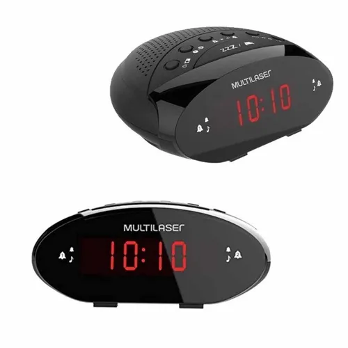 Rádio Relógio Digital Multilaser SP352 3W RMS