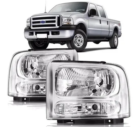 Par Farol Cromado Ford F250 F350 F4000 2007 2008 2010 2011