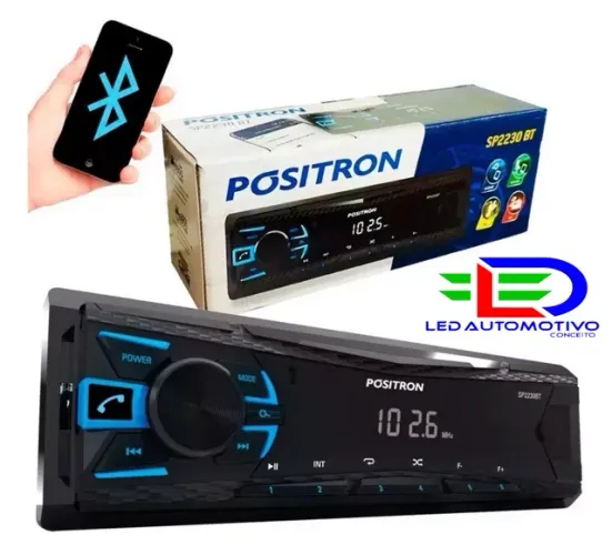 Auto Rádio Pósitron com Bluetooth
