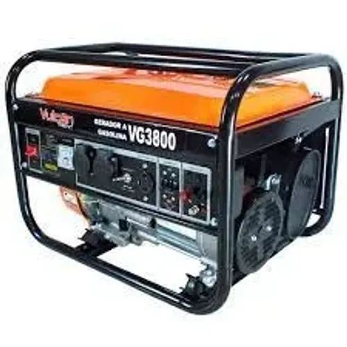 Gerador á Gasolina Vulcan VG3800 4T 208CC 7HP 3,00kva Monofásico Bivolt com Partida Manual