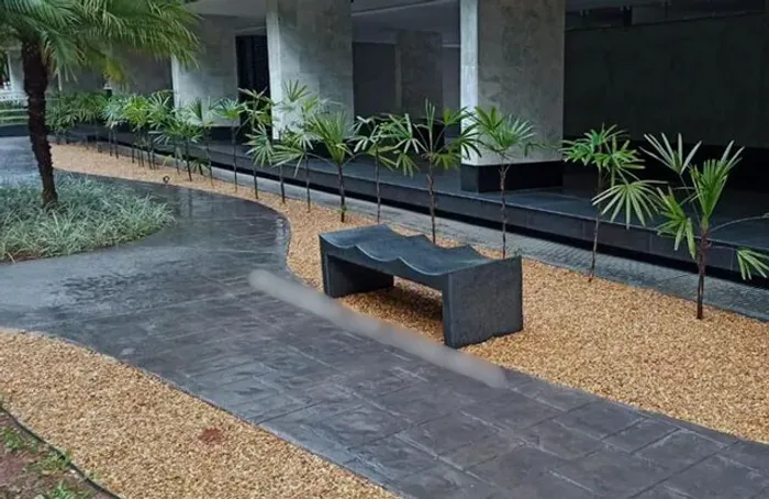 Banco Ondulado Triplo em concreto (Pigmentado) 150x50x08cm