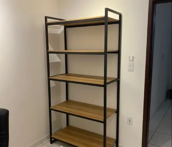 Estante estilo industrial - diversos modelos - Metal + MDF