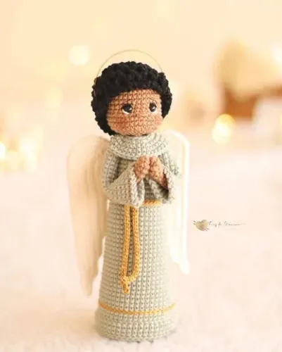 Anjo Menino Amigurumi 
