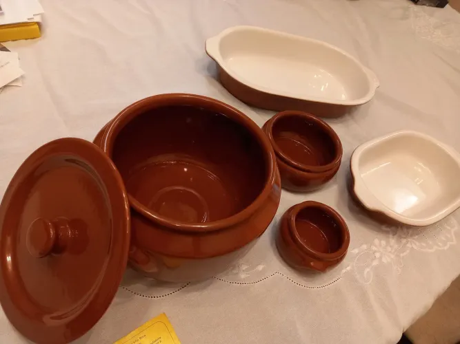 Conjunto de refratários em cerâmica para feijoada