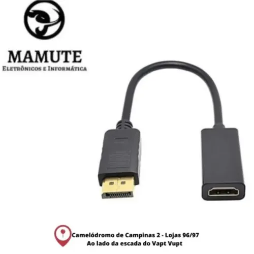 Adaptador Displayport Macho Para Hdmi Fêmea