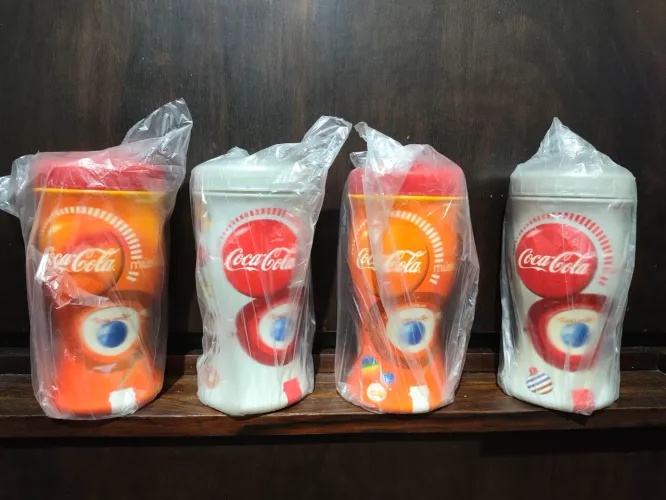 4 Copos Coca-Cola Antigos