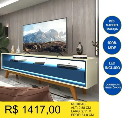 LINDO RACK PARA TV A PRONTA ENTREGA!!!