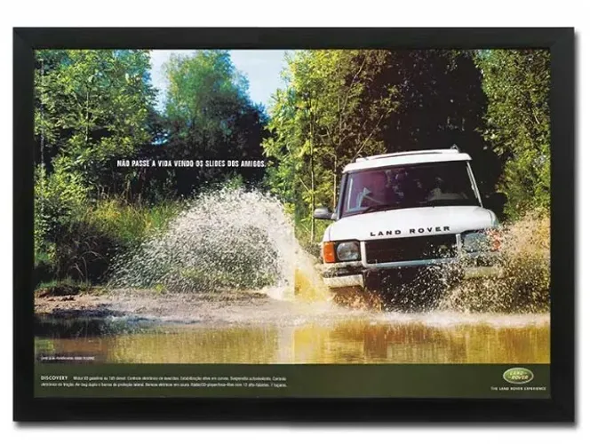 Land Rover Discovery - Quadro decorativo com propaganda original de revista